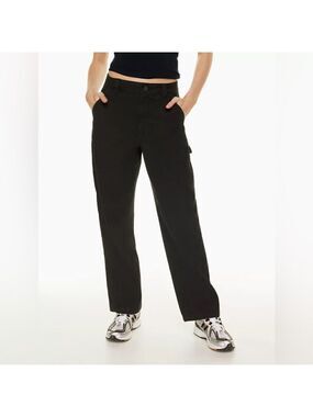 Aritzia TNA Black Greenwich Carpenter Pant In Black Sz 00